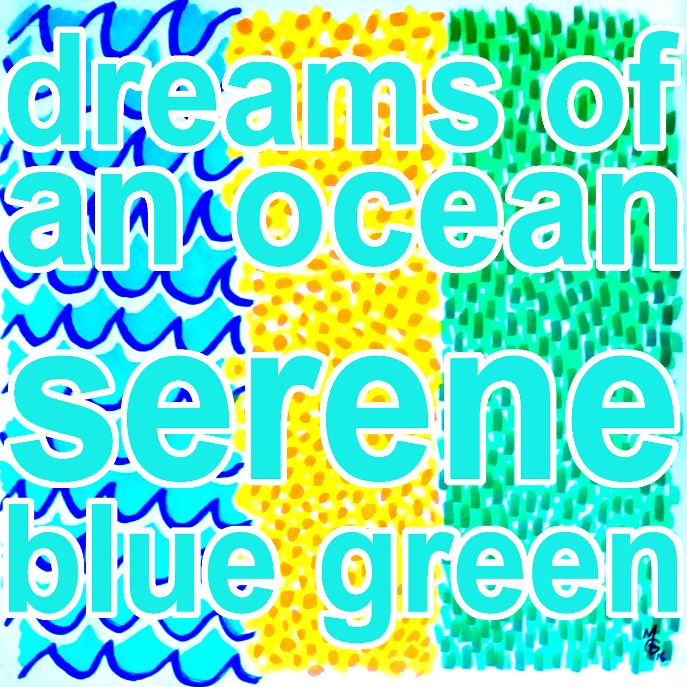 Serene Blue Green